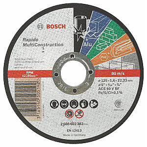 Отрезной диск Bosch MultiConstruction125 мм
