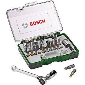 Bosch raktų rinkinys, 27 dalys
