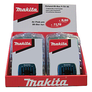Dėžė grąžtams Makita P-70166 10 vnt. PH PZ - P-70166