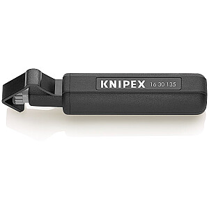 Knipex 1630135SB juodas kabelio nuėmiklis, nuėmimo/pašalinimo įrankis - 1265180