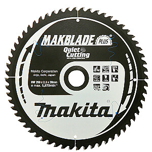 Полотно для циркулярной пилы Makita Makblade Plus 260x30mm 60Z - B-32524
