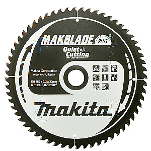 Diskinio pjūklo diskas Makita Makblade Plus 260x30mm 40Z - B-32487