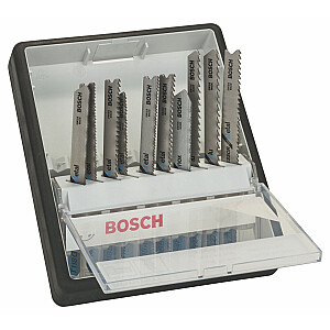Bosch 2607010541Tvirta linija, pakuotėje 10 įvairių metalinių ašmenų