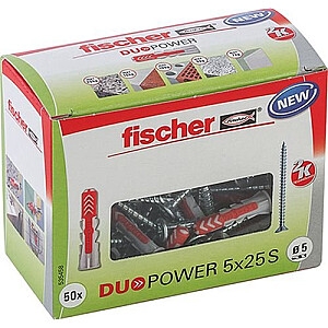 Fischer DUOPOWER 5x25 S LD 50шт.