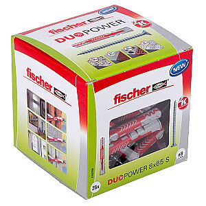 Fischer DUOPOWER 8x65 S LD 25шт.