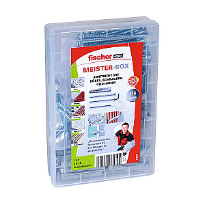 Fischer Meister-Box UX с винтами и крючками - дюбели - 118 предметов