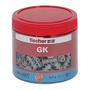 Дюбель для гипсокартона Fischer GK - коробка - светло-серый - 160 шт.