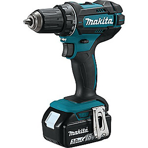 Аккумуляторная дрель Makita DDF482RFJ, 18 В (синий/черный, размер MAKPAC 2, 2 литий-ионных аккумулятора 3,0 Ач)