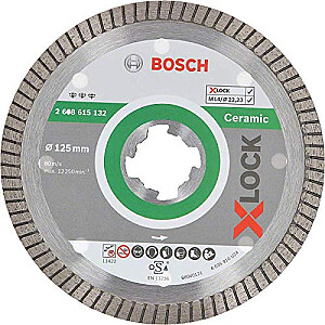Pjovimo diskas Bosch X-LOCK DIA Turbo 125 mm - 2608615132