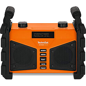 TechniSat DIGIT RADIO 230 OD, statybinis radijas (oranžinė/juoda, DAB, FM, Bluetooth, lizdas, USB)