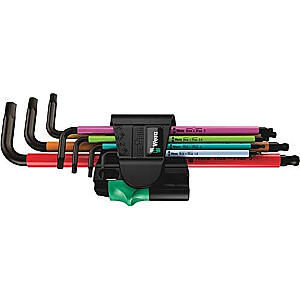 Wera 950/7 Hex-Plus Multicolour Magnet 1 — набор Г-образных ключей, метрические, BlackLaser