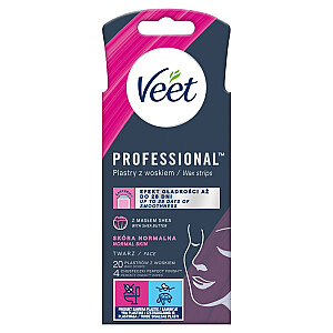 VEET Easy-Gelwax tikslios vaško juostelės veido depiliacijai 20 vnt.