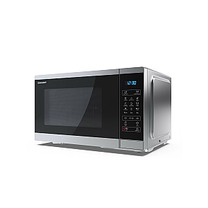 Mikrobangų krosnelė Sharp YC-MG252AE-S Stalinė mikrobangų krosnelė su griliu 25 L 900 W juoda, sidabrinė