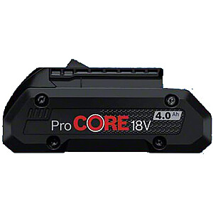 „Bosch ProCORE18V 4,0 Ah Professional“, įkraunama baterija (juoda)