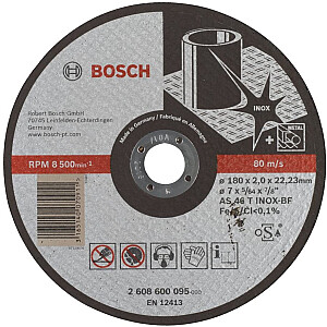 Bosch Expert pjovimo diskai Inox, 180x2mm, tiesūs (AS 46 T INOX BF)