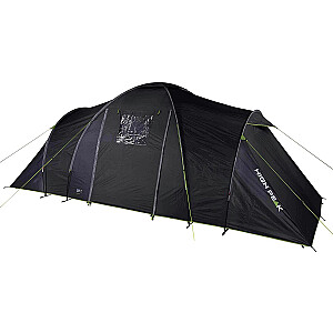 „High Peak Como 4.0 Dome Tent“ (tamsiai pilka / žalia, 2 miegamieji, 2022 m. modelis)