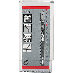 Dėlionės diskas Bosch T 244 D Speed for Wood, 100 mm (100 vnt.)