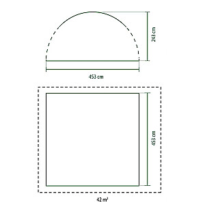 Coleman Pavilion Event Shelter Pro XL, 4,5 x 4,5 m (šviesiai pilka / žalia)