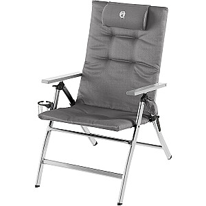 Coleman 5 pozicijų minkšta atlošiama kėdė 2000038333 kempingo kėdė (pilka / sidabrinė)