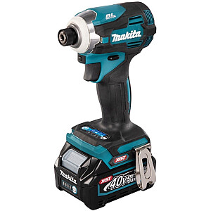 Аккумуляторный ударный гайковерт Makita TD001GD201 XGT, 40 В (синий/черный, 2 литий-ионных аккумулятора XGT 2,5 Ач, в MAKPAC, размер 2)