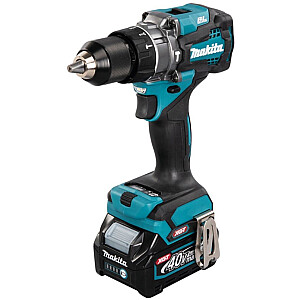 Аккумуляторная ударная дрель Makita HP001GD201 XGT, 40 В (синий/черный, 2 литий-ионных аккумулятора XGT 2,5 Ач, MAKPAC)