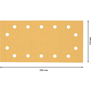 Šlifavimo lapas Bosch Expert C470, 115 x 280 mm, K120 (10 vnt., orbitiniams šlifuokliams)