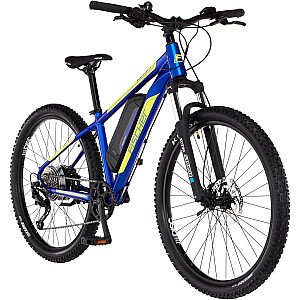 Велосипед FISCHER Montis 2.1 Junior (2022 г.), Pedelec (синий (глянцевый)/желтый, рама 38 см, 27,5)