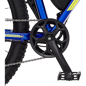 Велосипед FISCHER Montis 2.1 Junior (2022 г.), Pedelec (синий (глянцевый)/желтый, рама 38 см, 27,5)
