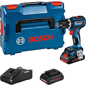 Akumuliatorinis smūginis gręžtuvas Bosch GSB 18V-90 C Professional, 18 V (mėlyna/juoda, 2 ProCORE18V 4,0 Ah ličio jonų akumuliatoriai, L-BOXX)