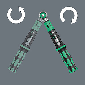 Динамометрический ключ Wera Safe-Torque A 1 (черный/зеленый, квадрат 1/4 дюйма, 2–12 Нм)