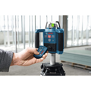 Ротационный лазер Bosch GRL 300 HVG Professional, с держателем (синий, футляр, зеленая лазерная линия)