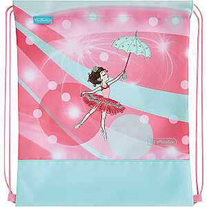 Herlitz Loop Plus Ballet Love, школьная сумка (розовый/розовый, включая школьный чехол из 16 предметов, пенал, спортивную сумку)