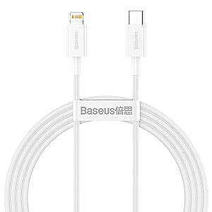 Baseus Superior  laidas telefonams USB Type C - Lightning 20 W 1,5 m baltas (CATLYS-B02)