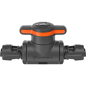 Запорно-регулирующий клапан Gardena Micro-Drip-System 13мм (1/2) (серый/оранжевый, 2 шт., модель 2023 г.)