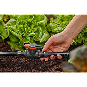 Запорно-регулирующий клапан Gardena Micro-Drip-System 13мм (1/2) (серый/оранжевый, 2 шт., модель 2023 г.)