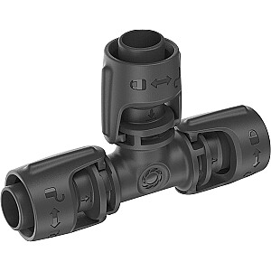 Gardena Micro-Drip-System Тройник 13 мм (1/2), подключение (темно-серый, 2 шт., модель 2023 г.)