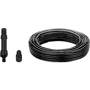 Комплект капельного орошения Gardena Micro-Drip-System для живой изгороди/кустов, 50 метров, капельницы (черные, модель 2023, надземные и подземные)