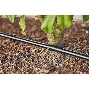 Комплект капельного орошения Gardena Micro-Drip-System для живой изгороди/кустов, 50 метров, капельницы (черные, модель 2023, надземные и подземные)