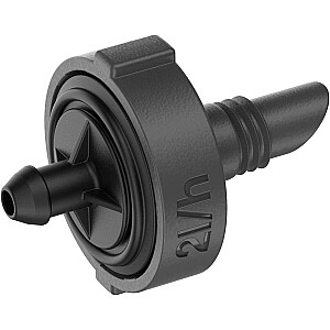 GARDENA Microdrip sistema Dripper 2 l/h, kompensuotas slėgis (tamsiai pilka, 25 vnt., modelis 2023)