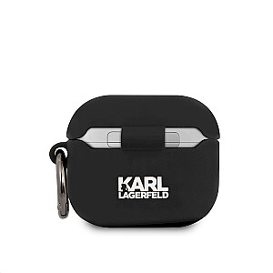 KLACA3SILCHBK Karl Lagerfeld Choupette Head силиконовый чехол для наушников Airpods 3 черный