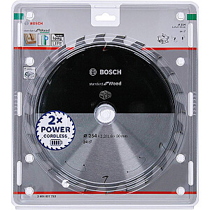Diskinio pjovimo diskas Bosch Standard for Wood, 254 mm