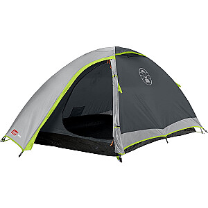 3-местная купольная палатка Coleman Darwin 3 (серый/салатовый, модель 2023 г.)