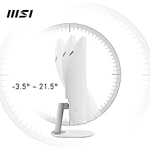 MSI PRO MP341CQWDE, LED-монитор (86 см (34 дюйма), белый, WQHD, VA, изогнутый, панель 100 Гц)