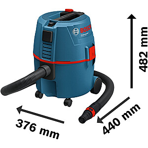 Bosch GAS 20 L SFC, šlapio ir sauso dulkių siurblys (mėlynas)