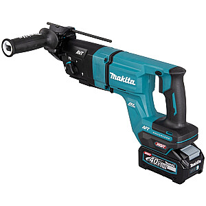 Аккумуляторный комбинированный перфоратор Makita HR007GM201 XGT, 40 В, перфоратор (синий/черный, 2 литий-ионных аккумулятора 4,0 Ач)