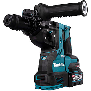 Аккумуляторный комбинированный перфоратор Makita HR004GM201 XGT, 40 В, перфоратор (синий/черный, 2 литий-ионных аккумулятора 4 Ач, MAKPAC)