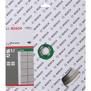 „Bosch Diamond“ pjovimo diskas „Best for Ceramic“, 250 mm (skylės skersmuo 30 mm / 25,4 mm)