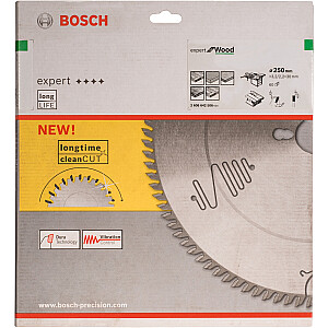 Diskinio pjovimo diskas Bosch Expert for Wood, 250 mm, 60Z (skersmuo 30 mm)