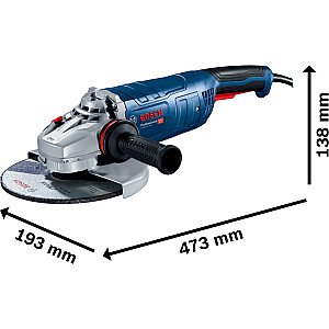 Углошлифовальная машина Bosch GWS 24-230 P Professional (синяя, 2400 Вт)