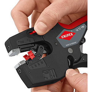 KNIPEX NexStrip Универсальный инструмент электрика, клещи для снятия изоляции (черный/красный)